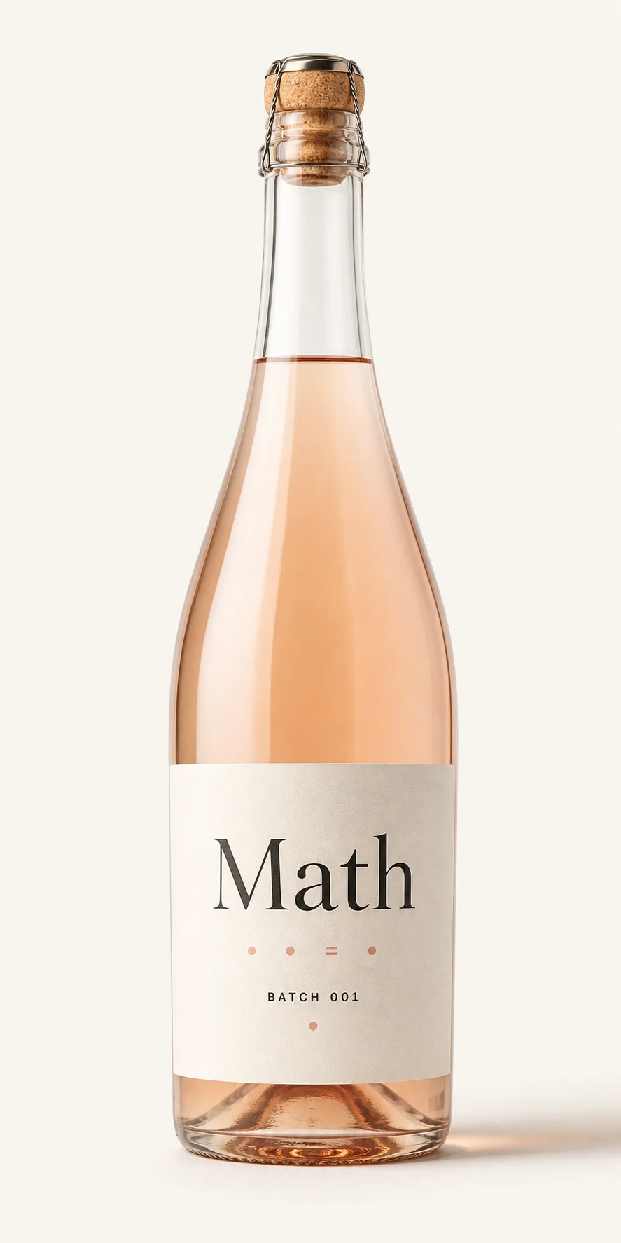 Single Math Wine Batch 001 sparkling rosé bottle